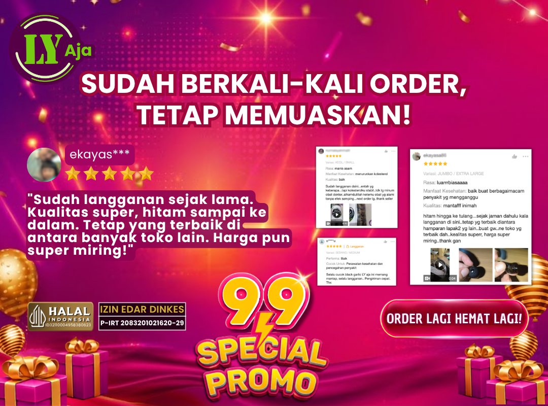 Pelanggan setia LY Aja tetap puas meski sudah berulang kali membeli Testimoni pelanggan loyal LY Aja: Sudah berkali-kali order tetap puas dengan kualitas produk