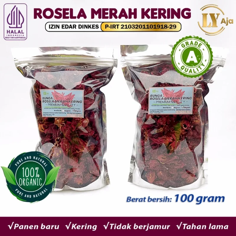 Teh Bunga Rosella Merah Kering LY Aja Grade A - Image 11