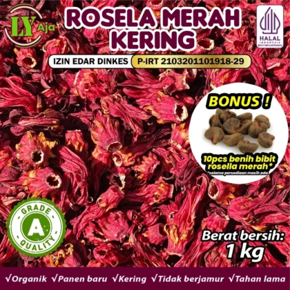 eh Rosella Merah Kering LY Aja Grade A – Teh Herbal Premium
