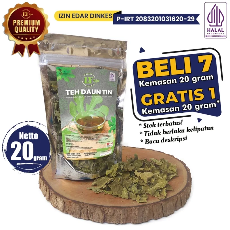 LY Aja Teh Daun Tin / Ara Kering – Daun Fig Herbal Alami Tanpa Campuran - Gambar 6
