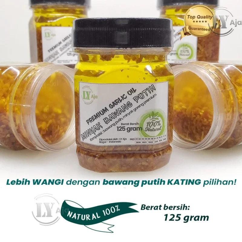 LY Aja Minyak Bawang Putih Kating Goreng 125g – Premium Garlic Cooking Oil Tanpa Pengawet