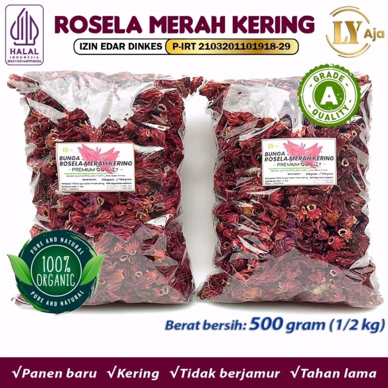 Teh Bunga Rosella Merah Kering LY Aja Grade A - Image 14