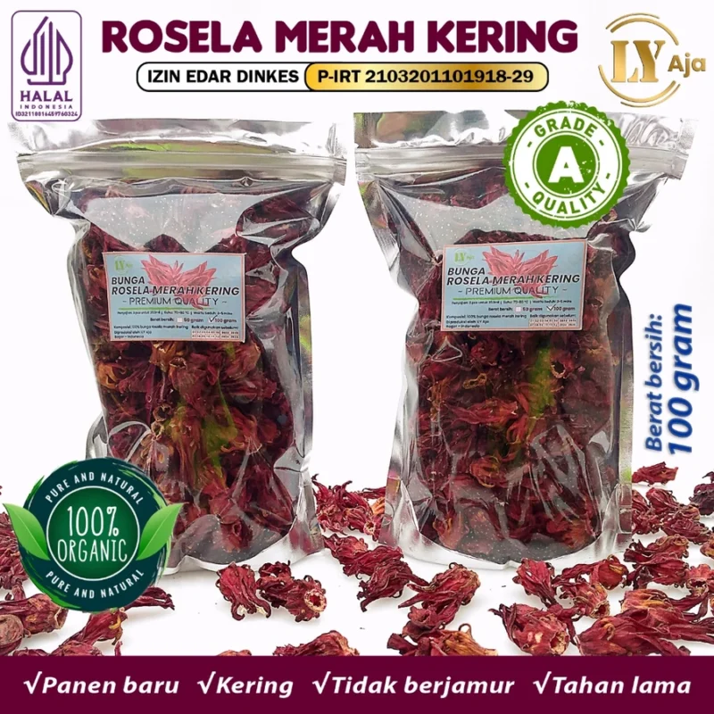 Teh Bunga Rosella Merah Kering LY Aja Grade A - Image 10