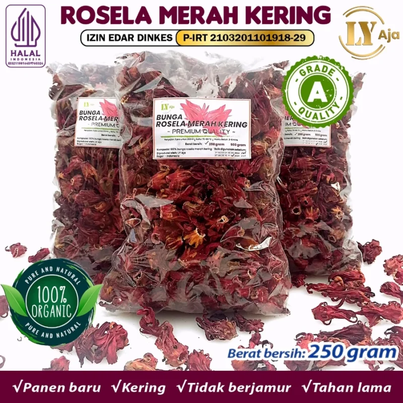 Teh Bunga Rosella Merah Kering LY Aja Grade A - Image 9