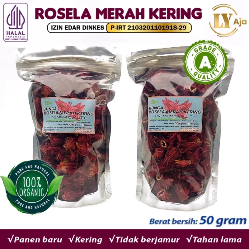 Teh Bunga Rosella Merah Kering LY Aja Grade A - Image 3
