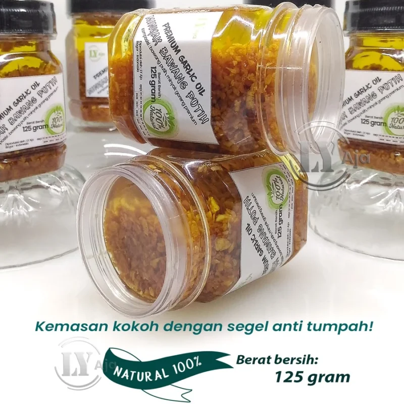 LY Aja Minyak Bawang Putih Kating Goreng 125g – Premium Garlic Cooking Oil Tanpa Pengawet - Image 2