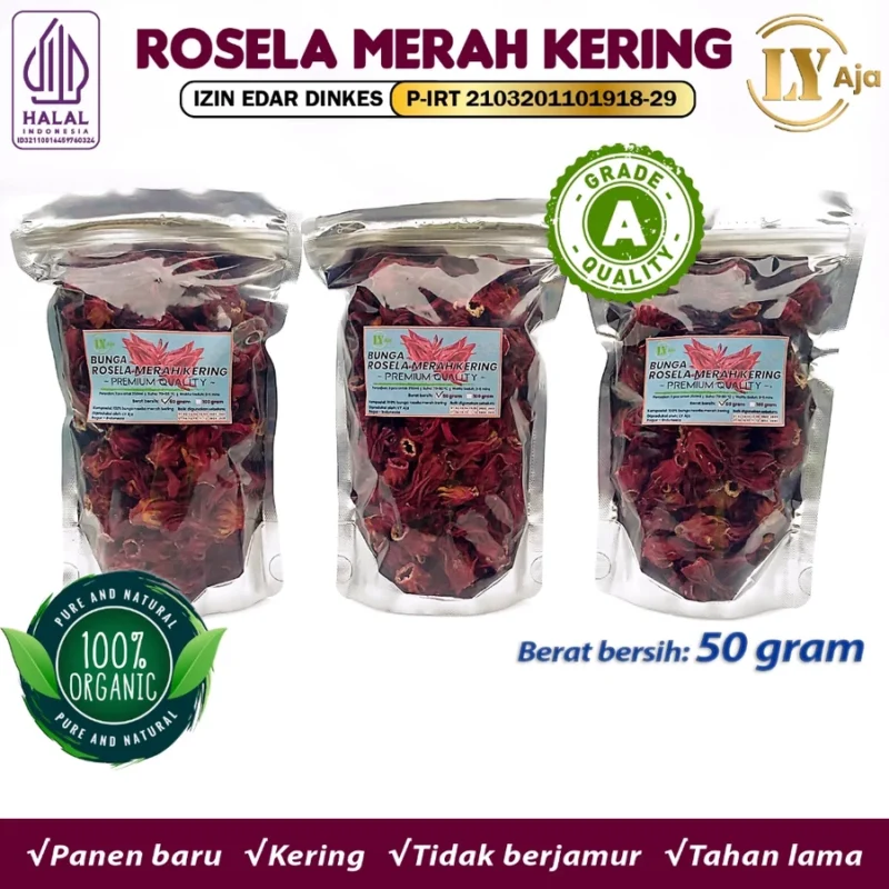 Teh Bunga Rosella Merah Kering LY Aja Grade A - Image 2