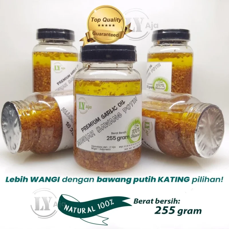LY Aja Minyak Bawang Putih Kating Goreng 255 g – Premium Garlic Cooking Oil Tanpa Pengawet - Image 4