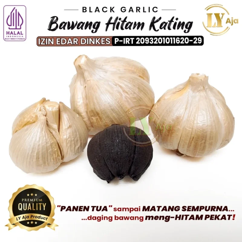 Bawang Hitam Kating Black Garlic Sweet Bulbs LY Aja 500 Gram - Image 4