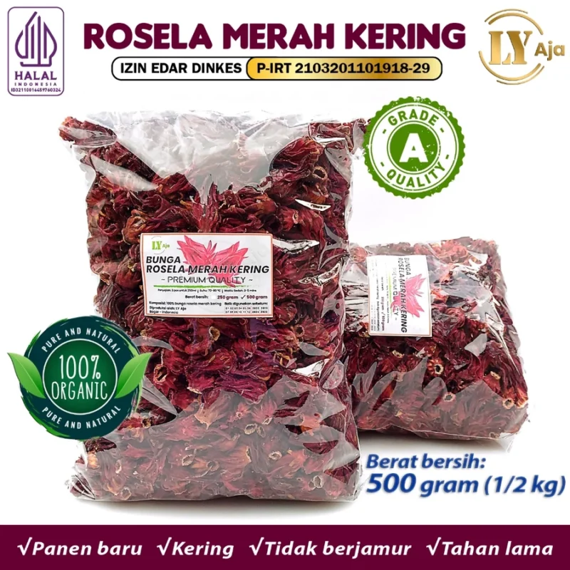 Teh Bunga Rosella Merah Kering LY Aja Grade A - Image 13