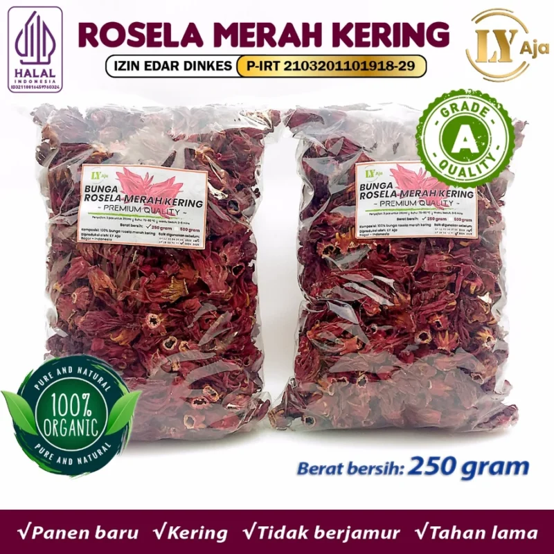 Teh Bunga Rosella Merah Kering LY Aja Grade A - Image 8