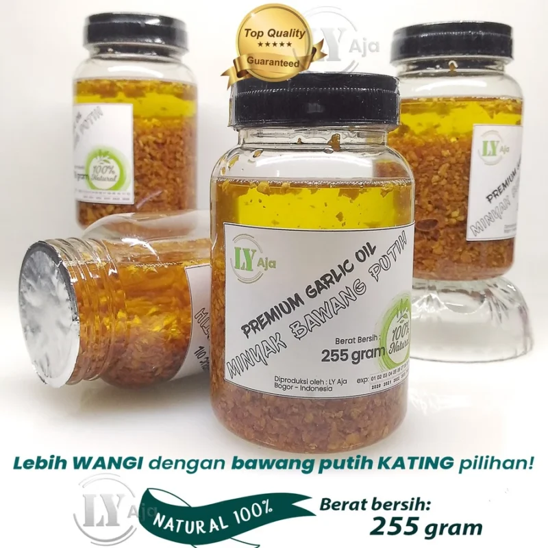 LY Aja Minyak Bawang Putih Kating Goreng 255 g – Premium Garlic Cooking Oil Tanpa Pengawet - Image 3