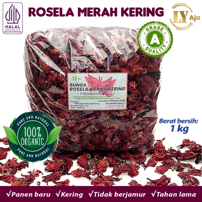 Teh Bunga Rosella Merah Kering LY Aja Grade A - Image 6