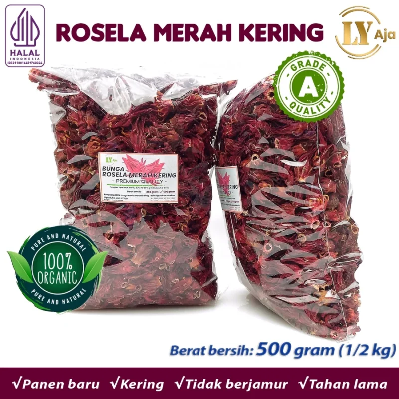 Teh Bunga Rosella Merah Kering LY Aja Grade A - Image 12
