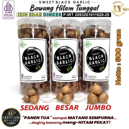 Bawang Hitam Tunggal – Super Premium, manis, lembut, kaya manfaat | LY Aja