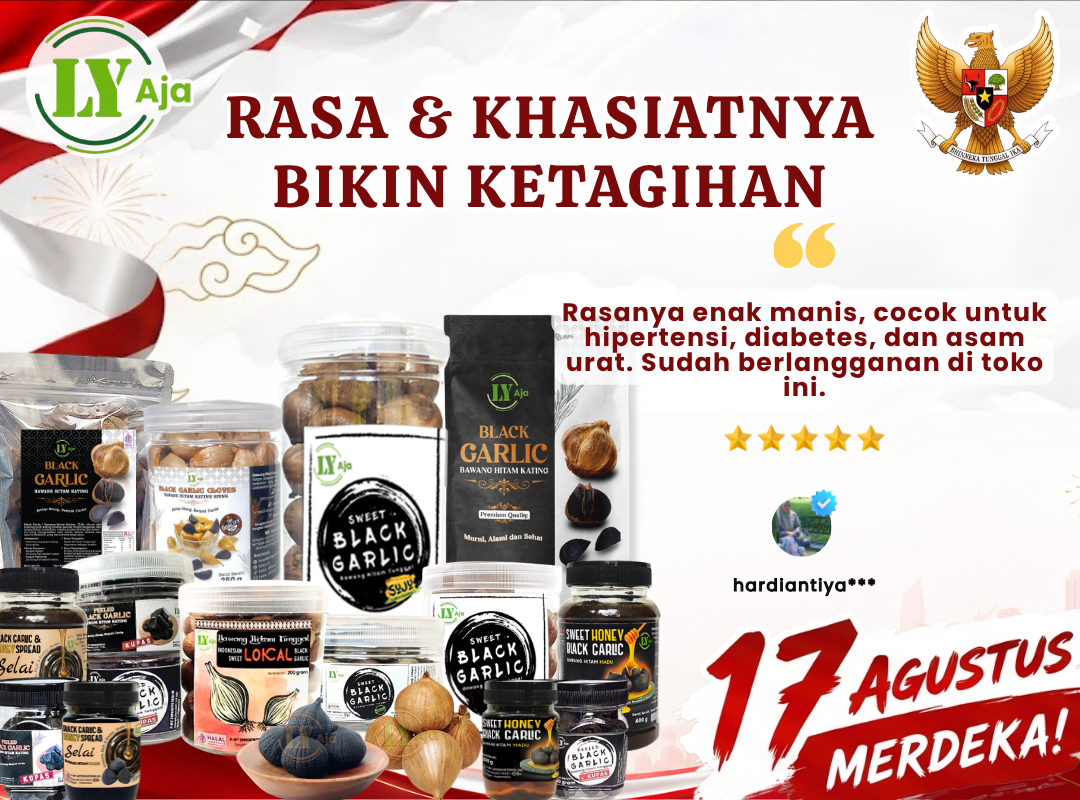 Testimoni pelanggan LY Aja: Rasa dan khasiatnya bikin ketagihan setelah konsumsi rutin bawang hitam